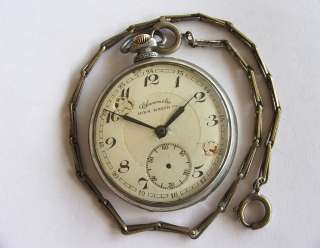 Vintage Mira Watch Co. Chronometre, Vogt, Pocket Watch  