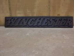 CAST IRON WINCHESTER VINTAGE SIGN  