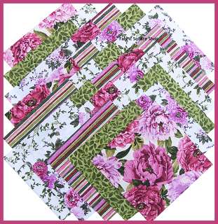 Northcott BEAUTIFUL BLOSSOMS 6.5 Fabric Quilting Squares  
