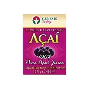  Wild Harvested Acai Juice   16 oz   Liquid Health 
