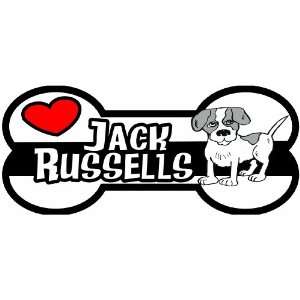   Inch by 6 Inch Car Magnet Funny Bone, Love Jack Russells