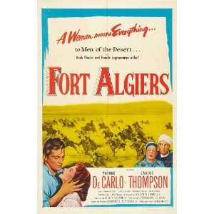 Fort Algiers Movie Poster (27 x 40 Inches   69cm x 102cm) (1953) Style 