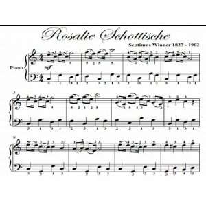  Rosalie Schottische Big Note Piano Sheet Music Septimus 