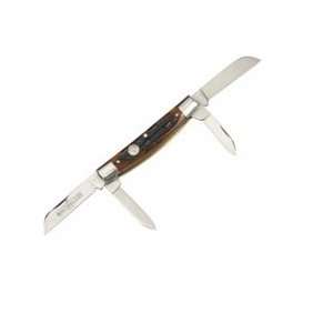   Knife Aged Honey Amber Stag Bone Handle 4 Inch Closed Length D2 Steel