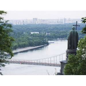  Statue of Volodymyr the Great Above Dnieper River, Kiev 