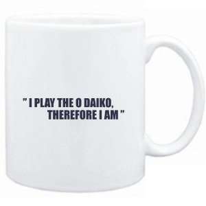 Mug White i play the guitar O Daiko, therefore I am 