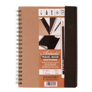  Cachet Travel Sketchbook for Sketching with FREE Pencil 