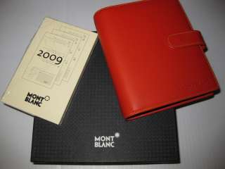   BLANC Diaries & Notes Red Leather Small Organizer 101760 $345  