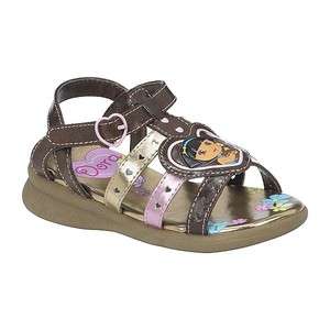   EXPLORER & PUPPY Girls Brown & Gold Sandals Shoes NWT Size 9 or 11 $22