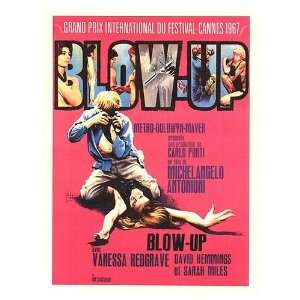  Blow Up Movie Poster, 11 x 15.5 (1966)