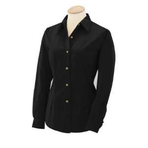 Womens Longsleeve Button Front 60% Cotton Brushed Twill Shirt