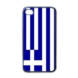  Greece Flag Black Iphone 4   Iphone 4s Case Office 