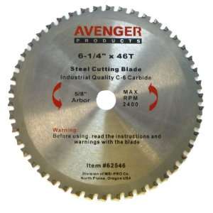  Cutting Saw Blade, 6 1/4 inch by 46 tooth, 5/8 inch arbor, C 6, TCG