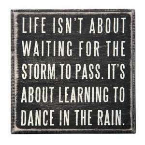  DANCING IN THE RAIN PLAQUE