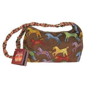   Medium Hobo Bag Dancing Horses By The Each Arts, Crafts & Sewing