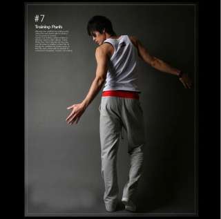Mens Tracksuit Casual Pants Straight Sports Trousers D6  