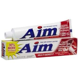  AIM Cavity Protection Red Gel Toothpaste 6 oz (Quantity of 