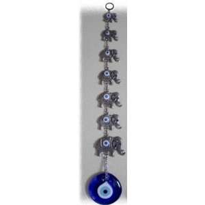 Evil Eye Wall Hanging with Good Luck Elephants  Kitchen 