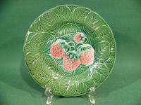c940 Set of 6 majolica cake plates by SALINS FRANCE  