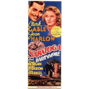  Saratoga Movie Poster (14 x 36 Inches   36cm x 92cm) (1937 