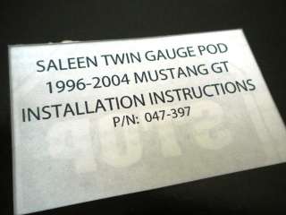 our saleen ford mustang and f150 parts and accessories here