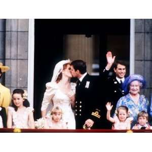 Prince Andrew and Sarah Ferguson on the Balcony at Buckingham Palace 