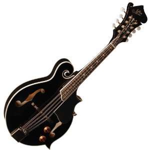   BLACK ACOUSTIC ELECTRIC MANDOLIN w/ DELUXE CASE Musical Instruments