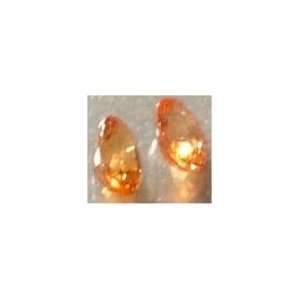 Imperial Orange Sapphires Gems Jewels Loose Cut Faceted Saphires 4x3mm 