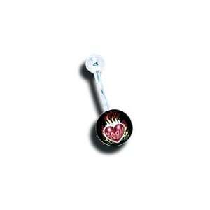 Body jewelry, 316L surgical steel with Logo, New Belly Button ring 