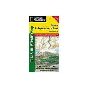  National Geographic Aspen/Independence Pass Map Sports 