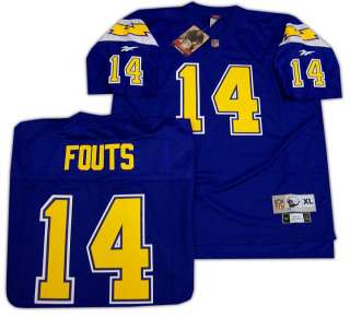 SAN DIEGO CHARGERS Dan Fouts Throwback PREMIER Jersey M  
