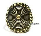R798 TIBET NEPAL 3 metal belly dance COPPER brass ring items in 