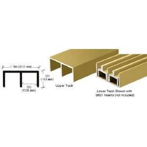   Gold Anodized Standard Aluminum Upper or Lower Channel   12 ft long