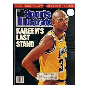  Kareem Abdul Jabbar Unsigned 1989 Sports Illustrated 