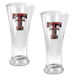  Texas Tech Red Raiders 2 Piece Glass Pilsner Set Sports 