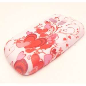  Samsung R355c ABSTRACT HEARTS TPU Design Soft Case Cover Skin 