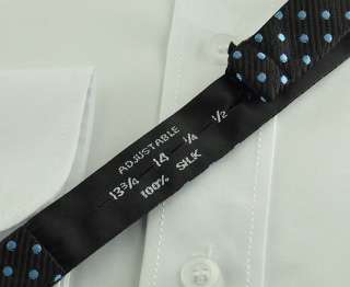 Silk luxury dots Bowtie Mens Self Bow Tie Hanky Cufflinks S116  