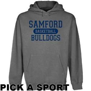 Samford Bulldogs Custom Sport Pullover Hoodie   Gunmetal 
