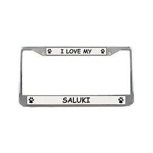  Saluki License Plate Frame