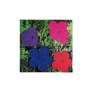  Flowers, c. 1964 (1 purple, 1 blue, 1 pink, 1 red) Art 