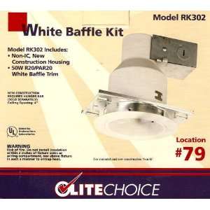  Recessed Lighting   White Baffle Kit