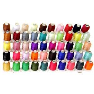   50 Spools Polyester Embroidery Machine Thread Arts, Crafts & Sewing