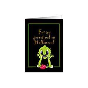  Monster Face Halloween   Secret Pal Card Health 