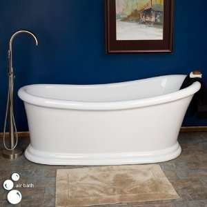 68 Alvaro Freestanding Acrylic Slipper Air Bath Tub   (No Overflow or 