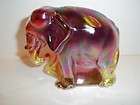 fenton glass ruby red carnival worker elephant nfgs 2011 convention 