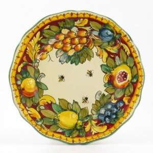  Hand Painted Italian Ceramic 10.8 inch Dinner Plate 