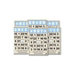 Mini Bingo Cards Tag Weight 2.5 X3.5 6/Pkg.Baby Boy 