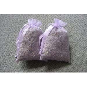   Sachets   2 Large Lavender colored 4 x 6 Bags 