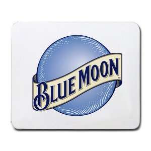  Blue Moon Beer LOGO mouse pad 