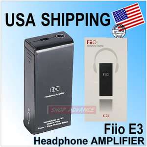 FIIO E3 HEADPHONE AMPLIFIER AMP 3.5mm EARPHONE For  MP4 Player 